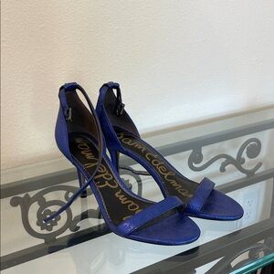 Sam Edelman Women's Strappy Blue Heels